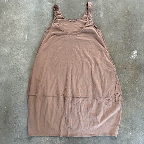 Free People Beach Perth Barrel Tee Shirt Midi Dress in Brown Size XL Bohemian - Picture 5 of 9